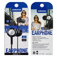 ایرفون SAMSUNG MUSIC-ENJOY / دکمه دار / میکروفون دار و قابل مکالمه / کابل تقویتی و مقاوم / جک 3.5 میل / رنگبندی / گارانتی 3 ماه